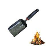 AWISEFULL Fireplace Shovel 12.6" Ash Shovel for Fire Pit & Garden, Heat Resistant Carbon Steel
