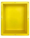 Uni-Green Shower Niche Ready for Tile 16" ×14" × 4" Bathroom Recessed Shower Niche Rectangle Leak Proof Shower Shelf Organizer for Shampoo & Toiletry Storage Yellow