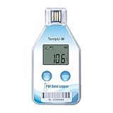 Tzone Temperature Data Logger USB Single Use Temp Recorder 1 Pack, Digital Thermometer Logger with PDF and CSV Reports 180 Days 32000 Recordings for Cold Chain Medical Refrigerator, IP67 Waterproof