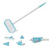 Intex 28003E Deluxe Above Ground Pool Maintenance Kit for Minimum 800 GPH Flow Rates with Vacuum, 110" Pole, Wall Brush and 24' Hose (Color May Vary)