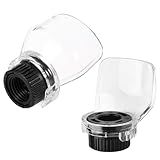 MTQY 2PCS Protective Cover for Rotary Mills Transparent Plastic Protective Cover for Engraving Machine Dust and Splash Guards Rotary Tool Shield Suitable for Plated Wheel Grinding and Polishing