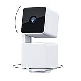 WYZE Cam Pan v3, Indoor/Outdoor IP65-Rated 1080p Pan/Tilt/Zoom Wi-Fi Smart Home Security Camera with Color Night Vision, 2-Way Audio, Compatible with Alexa & Google Assistant, Free Expert Setup