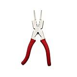 ZIMISI 8"MIG Welding Pliers, Multi-Functional Welding Tool Plier Clip with Anti-Slip Handle, High Carbon Steel Anti-Rust Welder Plier with Long Nose, Fits Scraping, Wire Cutting (Red)