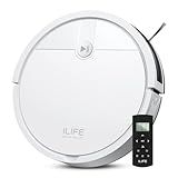 ILIFE V2 Robot Vacuum Cleaner, Tangle-Free Suction, 120 Mins Runtime, Slim, Self-Charging Robotic Vacuum Cleaner, Ideal for Pet Hair and Hard Floors