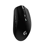 Logitech G305 Lightspeed Wireless Gaming Mouse, Hero Sensor, 12,000 DPI, Lightweight, 6 Programmable Buttons, 250h Battery, On-Board Memory, Compatible with PC, Mac - Black