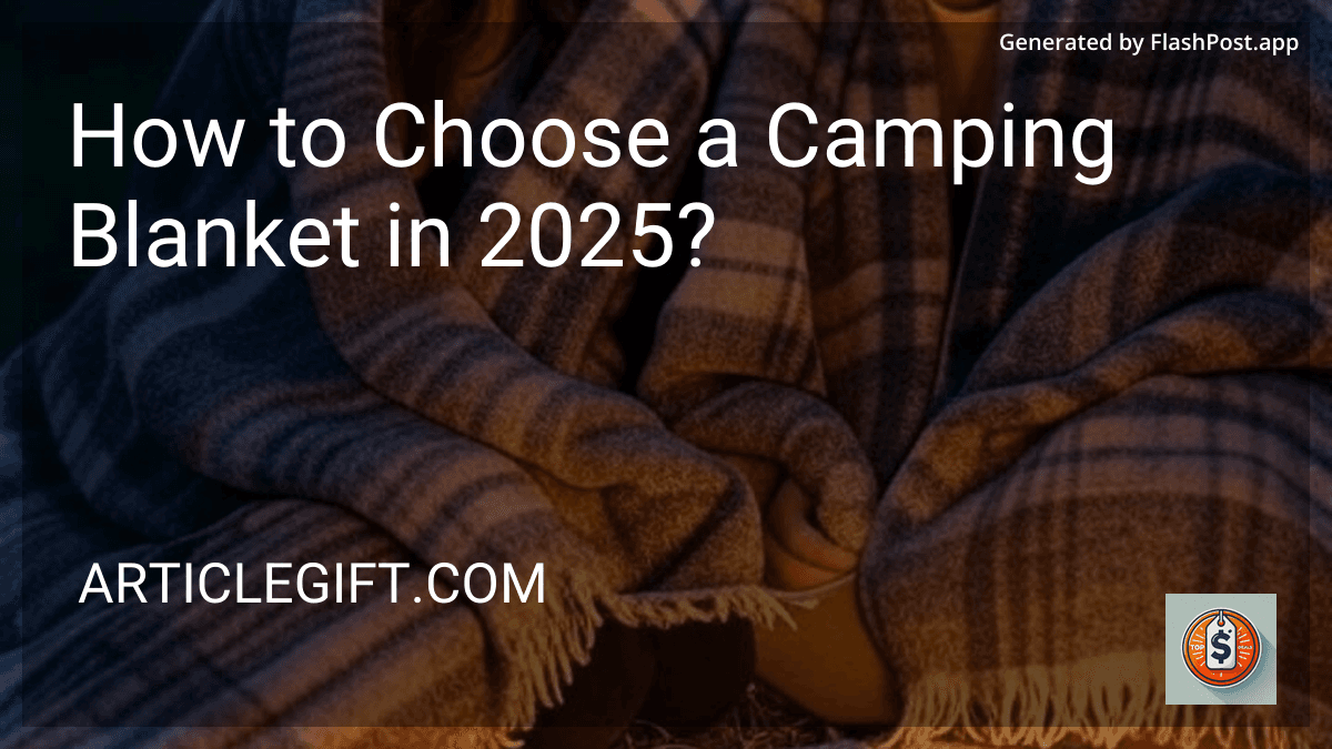 How to Choose a Camping Blanket in 2025? preview