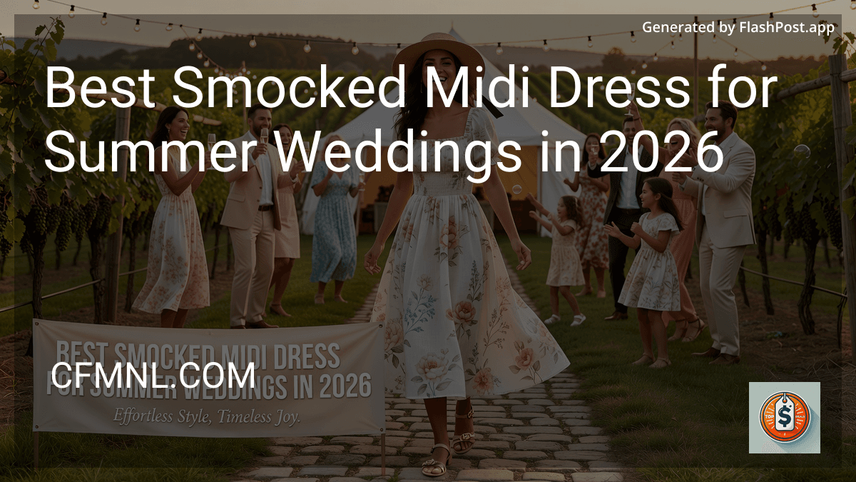 Best Smocked Midi Dress for Summer Weddings in 2026 preview