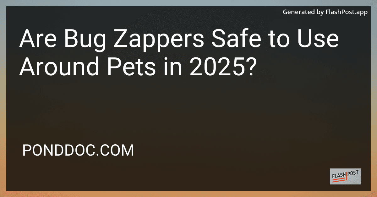 Are Bug Zappers Safe to Use Around Pets in 2025? preview