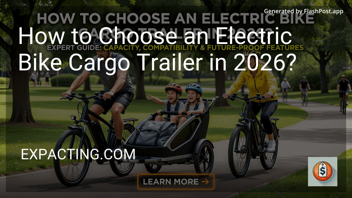 How to Choose an Electric Bike Cargo Trailer in 2026?