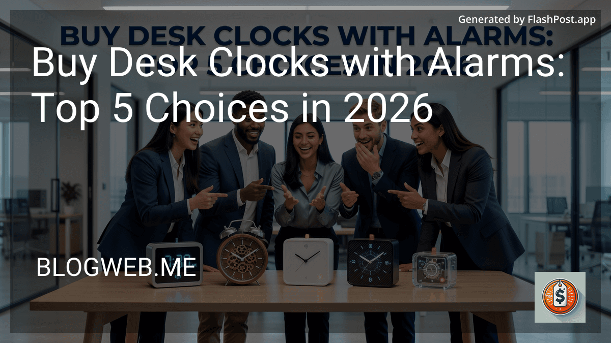 Buy Desk Clocks with Alarms: Top 5 Choices in 2026 preview