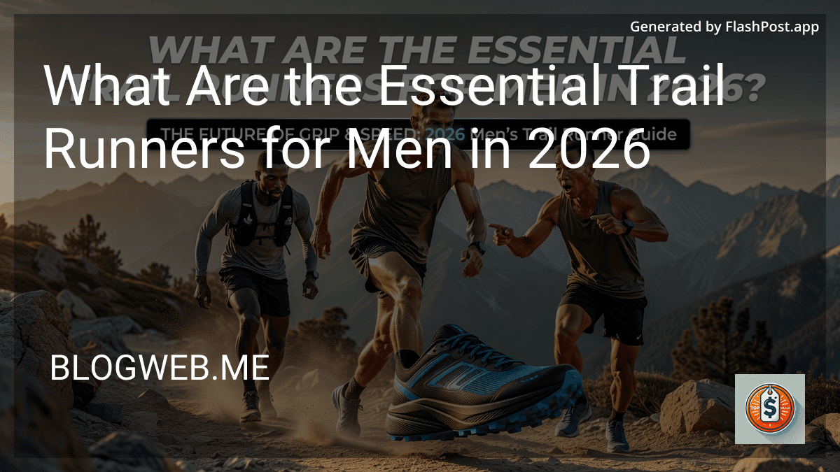 What Are the Essential Trail Runners for Men in 2026 preview