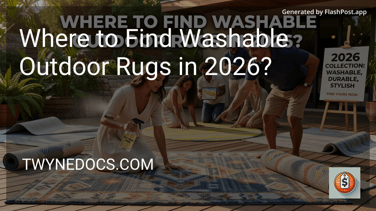Where to Find Washable Outdoor Rugs in 2026? preview