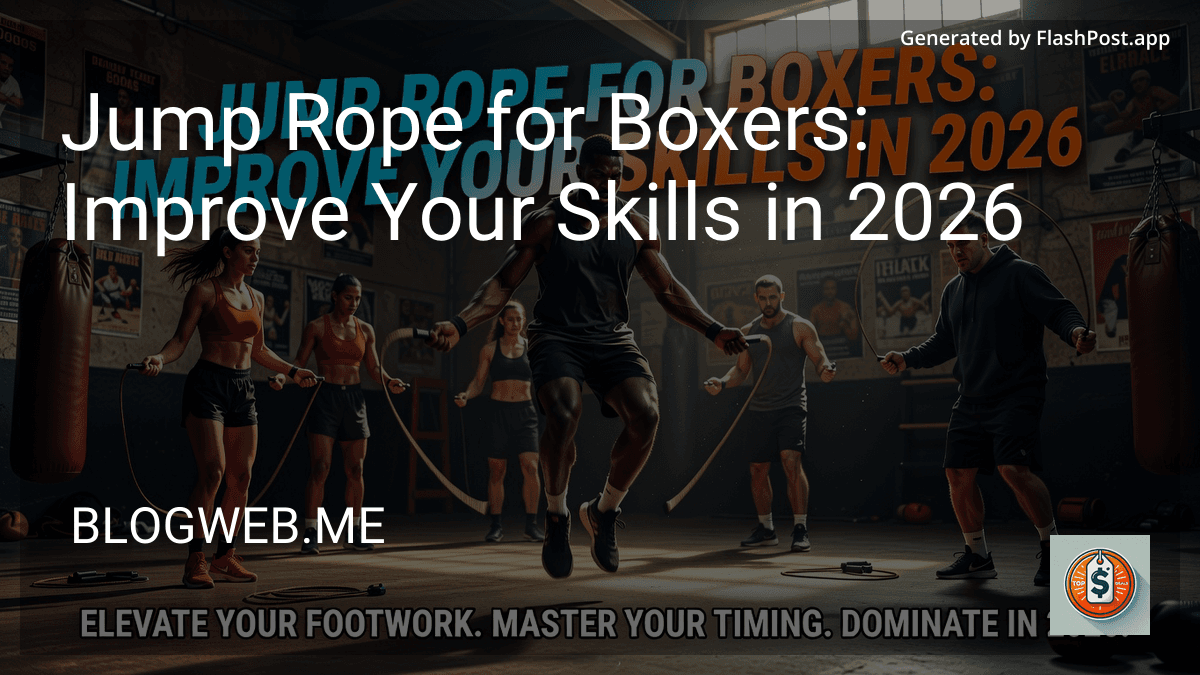 Jump Rope for Boxers: Improve Your Skills in 2026 image