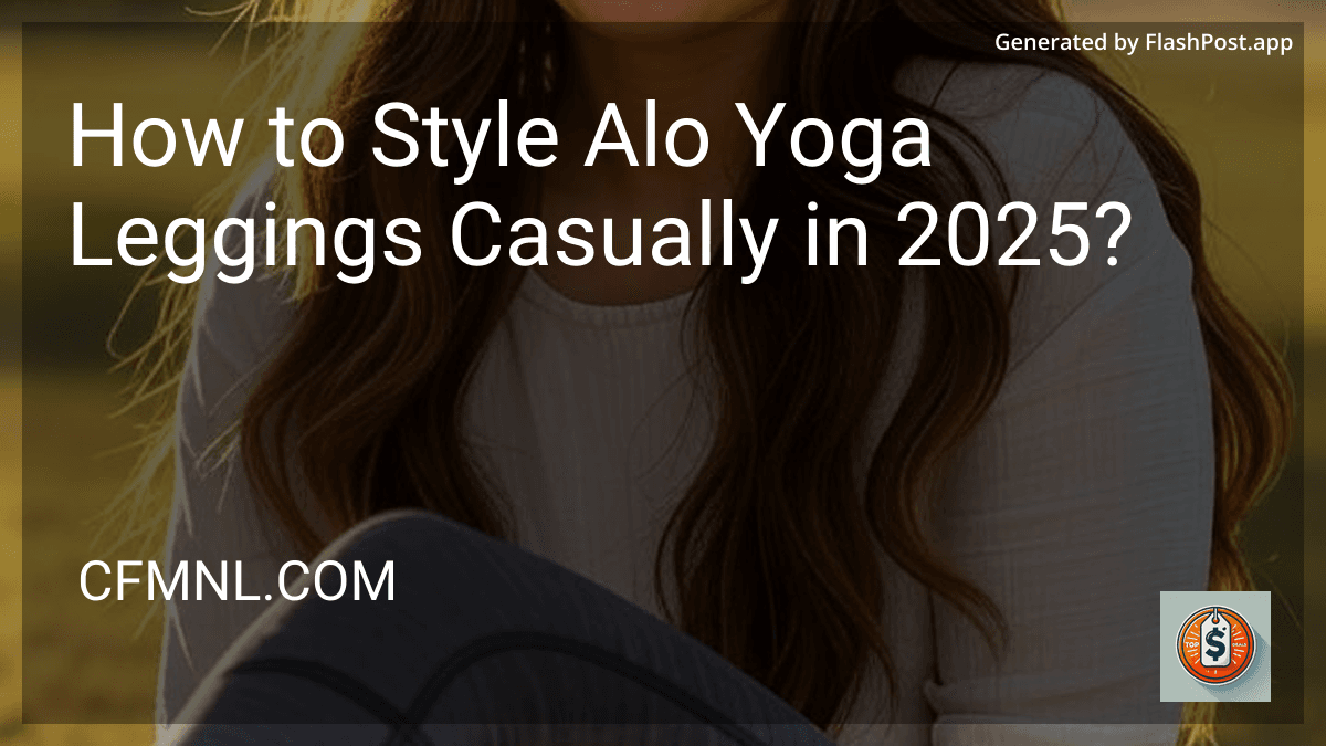 How to Style Alo Yoga Leggings Casually in 2025? preview