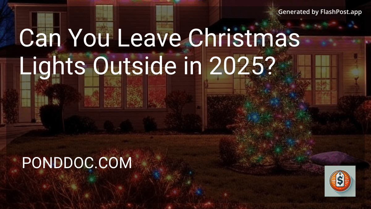 Can You Leave Christmas Lights Outside in 2025? preview