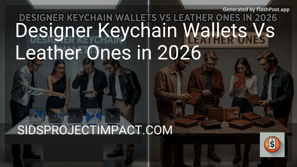 Designer Keychain Wallets Vs Leather Ones in 2026