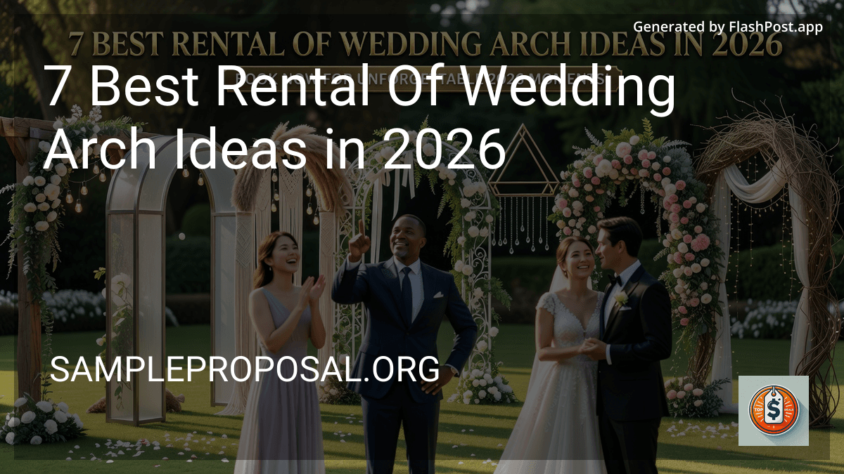 9 Best Rental Of Wedding Arch Ideas in 2026