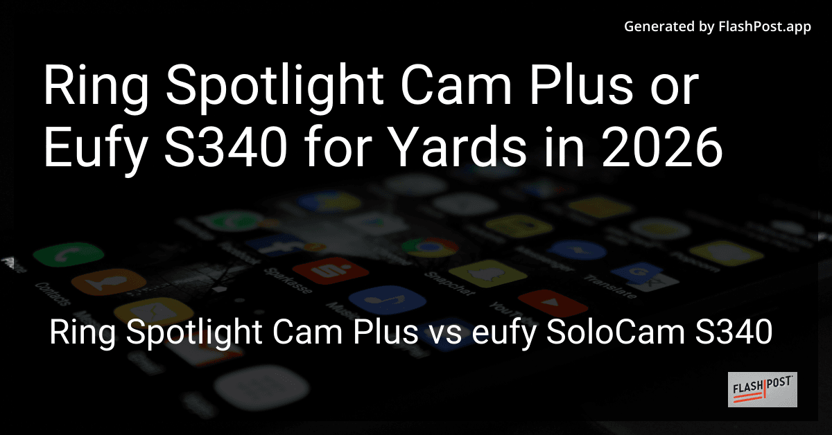 Ring Spotlight Cam Plus or Eufy S340 for Yards in 2026
