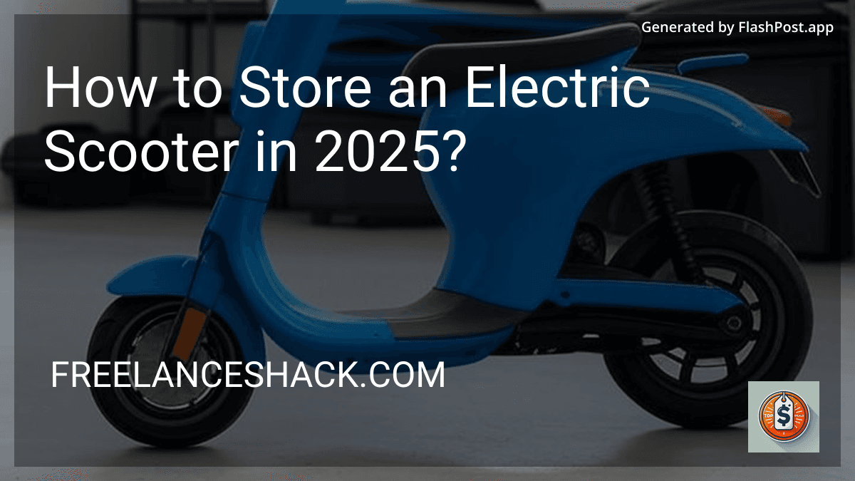 How to Store an Electric Scooter in 2025? preview