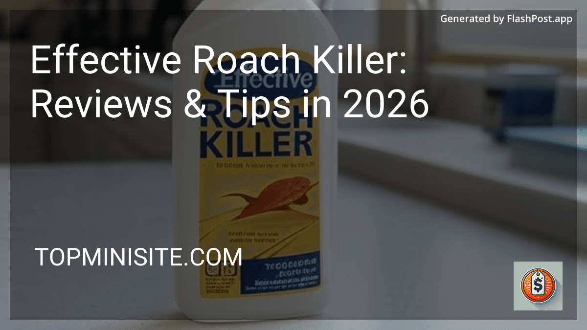 Effective Roach Killer: Reviews & Tips in 2026 image