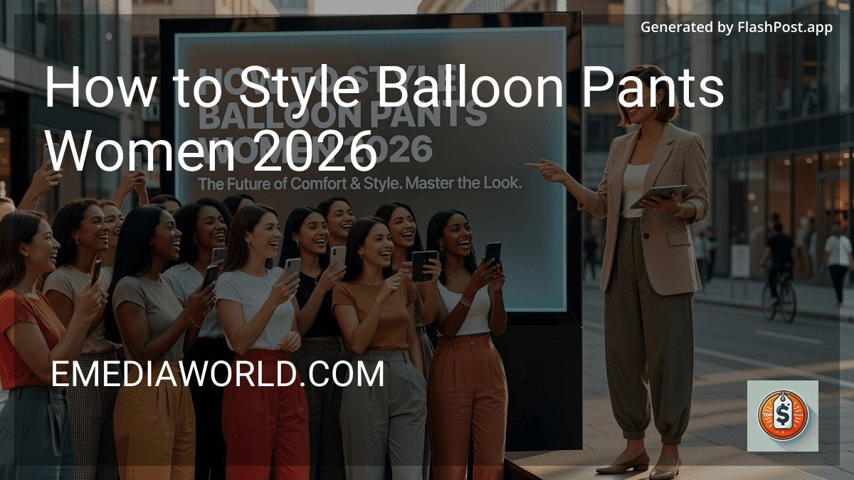 How to Style Balloon Pants Women 2026 in 2026 image