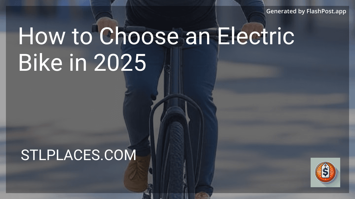 How to Choose an Electric Bike in 2025 image