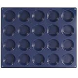 VOIRBLEU Silicone Tart Mold for Baking, Mini Tart Pan, 2 Inch Mini Pie Pans for Mince Pie, Fruit Pie, Blue (1, 2 INCH)
