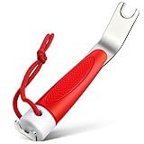 Enhon 1 Pcs Snap Tool for Boat Canvas Snaps, Practical and Durability Boat Cover Snap Release Tool Save Canvas from Ripping, Design for Boaters and Anglers (Red)