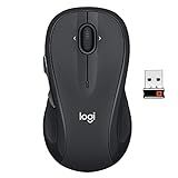 Logitech M510 Wireless Mouse, Mouse for Laptop and PC with USB Unifying Receiver, Programmable Buttons - Graphite
