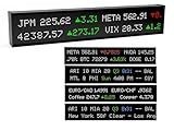 Quotron Classic Delivering Real Time Stock, All Major League Sports, Crypto, Forex, Commodities, Weather. Dual Line Streaming. Industry Highest Resolution Stream on P3 LED.