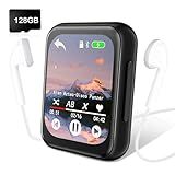 128GB MP3 Player with Bluetooth 5.3, Portable Digital Lossless Music Player with Built-in Speaker, 2.0 in Full Touch Screen, HiFi Sound, FM Radio, Voice Recorder, Earphones Included