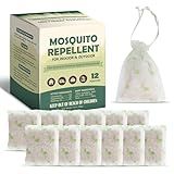 Mosquito Repellent for Patio, 12 Pcs Mosquito Repellent Pouches, Mosquito Deterrent Indoor Outdoor, Mosquito Control, Keep Mosquitoes Away from Home Patio Camping