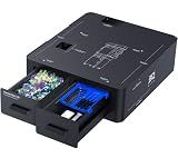 BIQU Panda Den H2 for Bambu-Lab H2D/H2S/H2C/X2D/P2S/P1S 3D Printers, Filament Waste Collection System for H2/P/X/A Series Printers, with Tool Storage Drawer, Custom Direct-Drop Poop Collecting Drawer