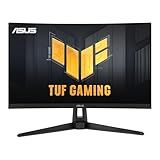 ASUS TUF Gaming VG27VH1B 27” Curved Monitor, 1080P Full HD, 165Hz (Supports 144Hz), Extreme Low Motion Blur, Adaptive-sync, FreeSync Premium, 1ms, Eye Care, HDMI D-Sub, BLACK