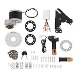 24V 250W Electric Bicycle Motor Kit, RTUSUML E-Bike Conversion Kit with LCD Display & Brushed Controller, DIY Chain Drive Motor Retrofit Kit for 16''-28'' Wheels