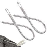 Runsgo 2 Pcs Hoodie String Threader,Drawstring Retrieval Tool for Drawstring Replacement for Hoodies,Pants