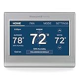 Honeywell Home RTH9585WF1004 Wi-Fi Smart Color Thermostat, 7 Day Programmable, Touch Screen, Energy Star, Alexa Ready, Gray