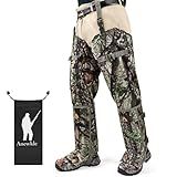 Anewkle Snake Guard Chaps Waterproof Snake Chaps for Hunting Snake Bite Protection Gear Adjustable Size Snake Bite Protective Gaiters Anti-Snake Gaiters for Legs