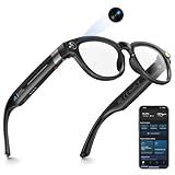 EpochTec 8MP Camera Glasses, AI Smart Glasses with Real-Time Translation & Object Analysis | HD 1200P 4K Video Recording, No WiFi Required Color-Change Sunglasses with Camera for Men Women (32GB)