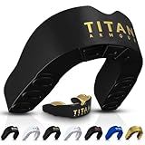 Titan Armour® Mouth Guard Boxing | Premium Dual-Layer | Case Included | Adult & Youth Custom-Fit Mouthpiece | Boil & Bite Mouthguard for Men: Football, MMA, Hockey, Lacrosse, BJJ, Basketball
