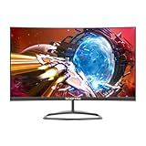 Sceptre Curved 24.5-inch Gaming Monitor up to 240Hz 1080p R1500 1ms DisplayPort x2 HDMI x2 Blue Light Shift Build-in Speakers, Machine Black 2023 (C255B-FWT240)