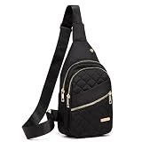 AOSTIHOT Crossbody Sling Bag Small Sling Backpack for Women Travel Hiking Chest Bag Daypack Cross Body for Sport Running Daily, Black
