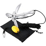 NYXOVA 3.5lbs Folding Kayak Anchor with 12m Rope