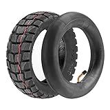Generic 255x80 Off-Road Tire & Inner Tube Set for 10" Electric Scooter, 6" Rim, 3" Width, Directional Tread, 50 PSI, Year Round, Tube Construction
