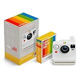 Polaroid Now 3rd Generation I-Type Instant Camera + Film Bundle - Now Pebble White Camera + 16 Color Photos (6561)