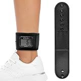 Ankle Straps for Fitness Trackers, Soft Adjustment Pedometer Ankle Band Compatible with Fitbit, Breathable Mesh Sports Ankle Strap for Men and Women- Black (Pedometer Not Included)