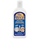 Mr. Metal Metal Polish Liquid All Metal Multipurpose Cleaner, Non-Abrasive, Instant Sterling Silver Cleaner, Brass and Stainless Steel Cleaner, Grime and Tarnish Remover, Chrome Silver Polish, 8 oz