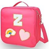 Initial Lunch Bag for Women, Preppy Lunch Box Lunch Tote Bag Trendy Stuff Bridesmaid Proposal Gifts Graduation Gifts Personalized Gifts for Women Friends Sister (Z)