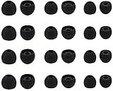 ALXCD Eartips for in-Ear Headphones, S/M/L Sizes 12 Pairs Soft Silicone Earbuds Tips Eartips with 3.8mm Connector Hole, Fit Most in Ear Earbuds(Inner Hole 3.8mm -4.8mm) 12 Pairs, Black, S/M/L