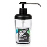 PrepWorks Soap Pump 14 oz – Stainless Steel Dispenser for Liquid Soap, Lotion, or Sanitizer, Easy-to-Use, BPA-Free